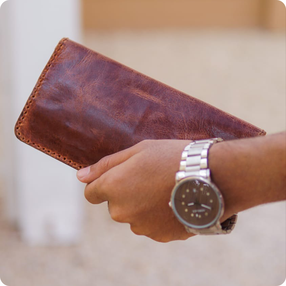 PATINA IRON LONG WALLET